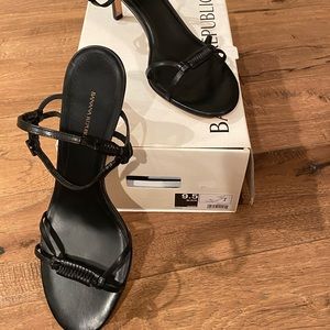 Banana Republic black strappy sandal. Size 9 1/2.